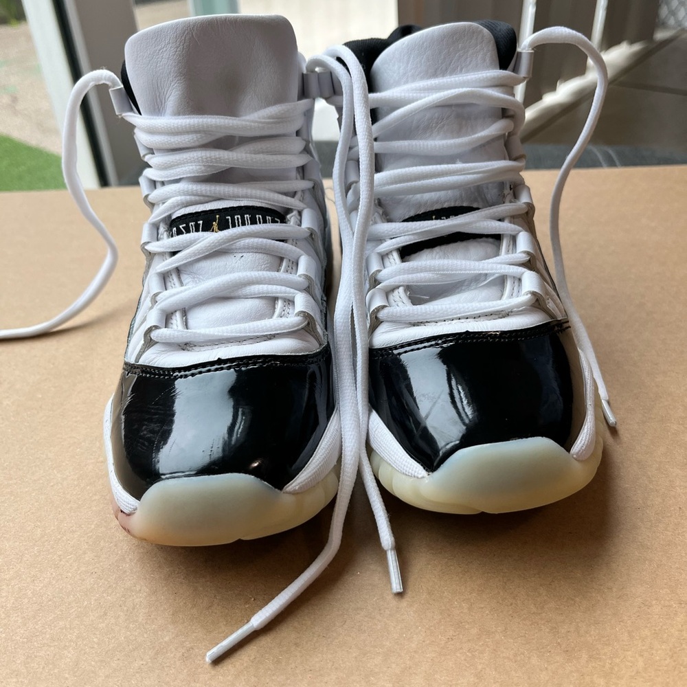 Jordan Kids Black and White Sneakers